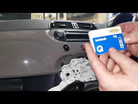 Fiat 500 heater control bulb replacement