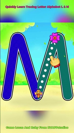 Quickly Learn Tracing Letter Alphabet L & M #lucasandfriends