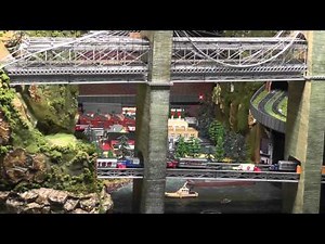 N scale train layout