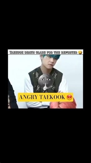taekook death glare for reporter💀#shorts #btsforever #taekook moments #taekook love