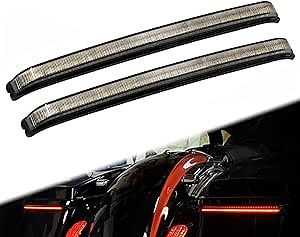 YHMTIVTU Motorcycle Saddlebag Lights LED Rear Sequential LED Running Brake Light Turn Signals Fit for 2014-2023 Harley Touring Road King Road Gilde Street Gilde Electra Glide Smoke Lens