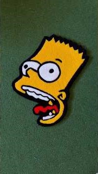 Bart Simpson Rug Making process #handmade #tufting #rug #bart #simpsons