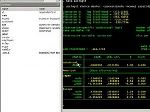 Discrete Choice (Logit) models in Stata and R