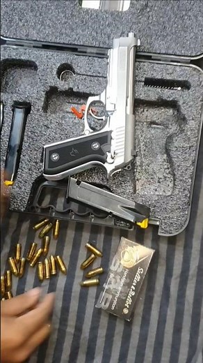 Taurus PT92 Stainless Steel #airsoft #airsoftguns #9mm #Taurus92 #uas #pelletpistol #shorts #airsoft