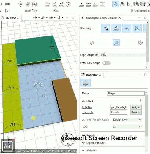 Generating 3D Facades from Shape Footprints