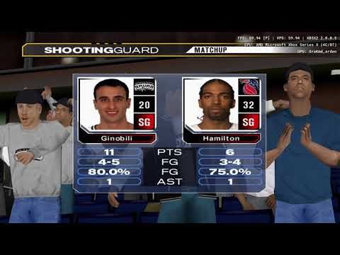 ESPN NBA 2K5 Xbox Series X Gameplay ( PS2 )