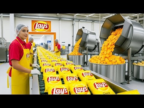 How Lay's Potato Chips are Made in Factory - Inside the Lay's Factory
