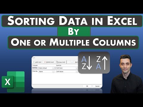 Excel Tips - Sorting Data in Excel | Sorting by Multiple Columns