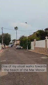 Walk along Mar Menor on a perfect spring day 🌊 #beachwalk