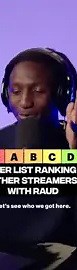Raud’s Streamer Tier List #TierListRanking