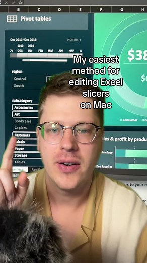 Tips for editing #Excel slicers on Mac