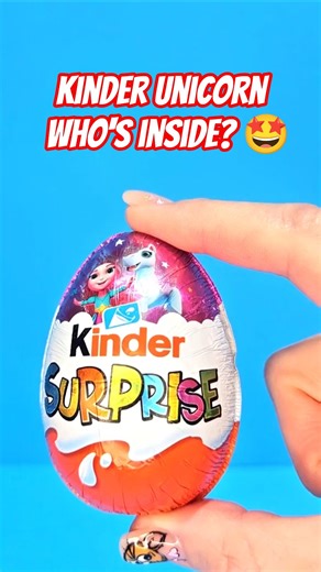 ASMR Kinder Surprise Unicorn Chocolate Egg Unboxing 🦄💎 #surprisetoys #asmrunboxing #shorts