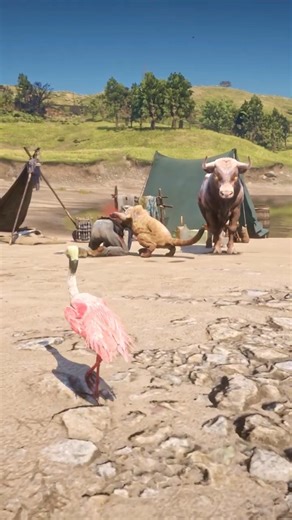 E.233 crazy simulated stunning survival skill RDR2 #shorts #viral