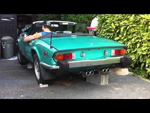 75 Triumph Spitfire Monza exhaust installation #5