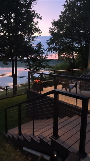 3.1K views · 18 reactions | We turned our overgrown, unsafe hillside into a dream lakefront yard—complete with retaining walls, steps, a patio, deck, and more! | Rogue Engineer | Facebook