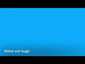 Stitch evil laugh sound effect