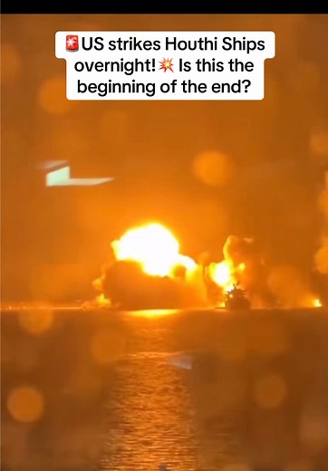 🚨 US Air Force STRIKES Houthi ships overnight in Yemen’s Red Sea waters! 💥 Targeting vessels used for attacks on Israel, the May 6 raids aimed to cripple Iran-backed rebels. Trump hails “decisive action,” but civilian risks spark outrage. Sign up for updates! #YemenStrikes #HouthiShips