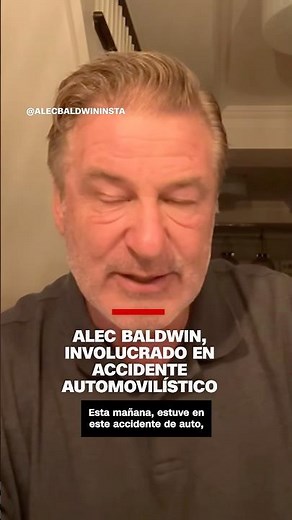Alec Baldwin, involucrado en accidente automovilístico