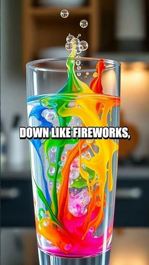 DIY Fireworks in a Glass Experiment