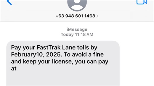FasTrak text message scam taking its toll on users