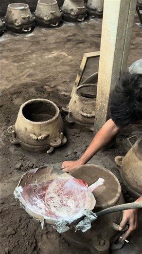 Amazing cauldron making process😱 #cauldron #making #process
