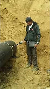 HOLIDAY TEST CRUDE PIPELINE DCVG BELL HOLE EXCAVATION CATHODIC PROTECTION