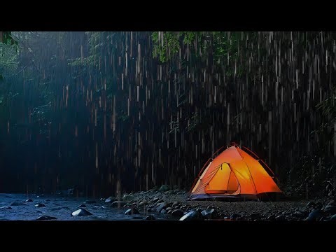 Soft Rain Hitting Tent Canvas | Perfect Background Sounds for Sleeping Well