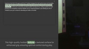 This high-quality football features a textured surface for enhanced grip, ensuring optimal control d