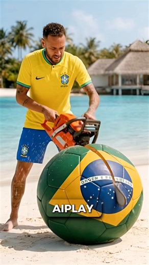 Messi, Neymar & Mbappé cut the ball… but when it’s Ronaldo’s turn, everything changes 😱⚽ #ronaldo