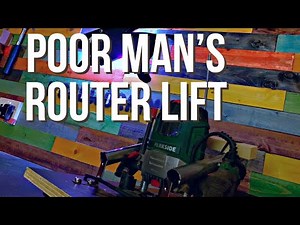 Rockler doesn’t want you to see this DIY router lift table for under $10