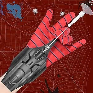 Spider Web Shooter Toy V2, Web Launcher String Shooters Toy 2.0 Upgrade, Cool Gadgets for Real Silk Superhero Role-Play, Funny Educational Toys for Children and Adults