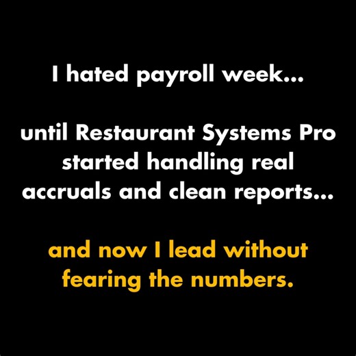 Transform Your Restaurant's Finances in Real-Time 🚀 Say goodbye to manual financials and hello to expert help. Get the best technology and watch your team hit targets with ease. Take control of your back office today! 💪 No more pretending "fine" is good enough - it's time for precision, automation, and growth. | Restaurant Systems Pro
