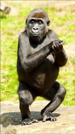 Baby Gorilla Goes Viral for Its Adorable Clapping!