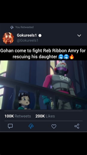 Gohan come to fight Red Ribbon army for rescuing his daughter | Gokureels1