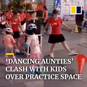 344K views · 3.7K reactions | Is this setting "a bad example for the kids"? These "dancing aunties" were angrily driving children away from a rented space in order to have more room to practise. | South China Morning Post | Facebook
