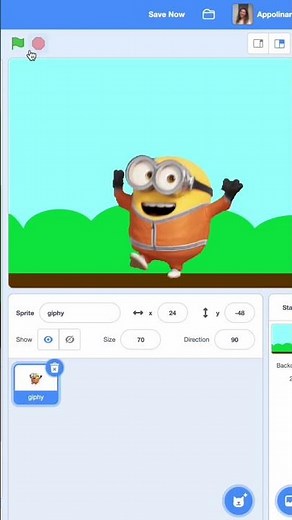 Create Animation🔥 How to add GIFs in Scratch
