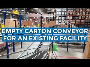 Conveyor for Empty Carton Handling in an Existing Facility