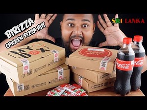 pizza hut birizza Butter Chicken Spicy Chicken Meat Lovers lava cake | sri lankan food | chama