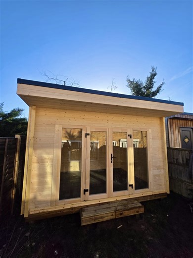 Our Custom Studio offers unparalleled customization and premium quality. Crafted with solid timber, engineered flooring, and the latest HTRS roof system, your garden room will be both durable and comfortable. Enjoy year-round use with insulation, weatherproofing, and double glazing. Create your ideal home office, guest room, or relaxation haven. Our expert team handles full installation, including the base and electrical package, ensuring a hassle-free experience. Discover the Custom Studio and 