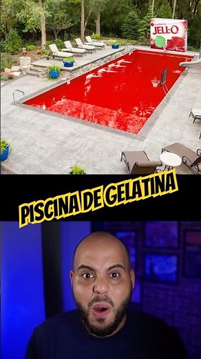 A maior piscina de gelatina do mundo #experimento #react #markrober