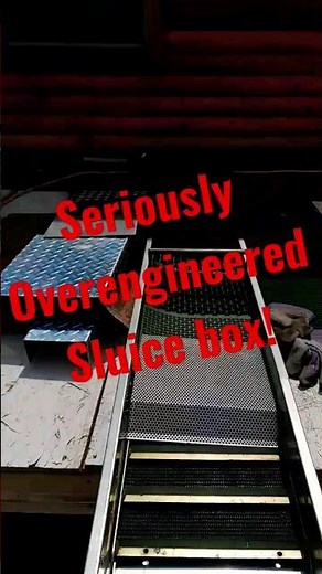 Seriously Overengineered DIY sluice box! #shorts #short #diy #prospecting