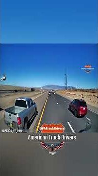 Pickup Truck Uses Shoulder to Pass Then Brake Checks Big Rig in Albuquerque