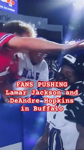 😱 Buffalo Fans Confront Lamar Jackson… He PUSHES Back! 💥 Sideline Chaos vs Bills 🏈🔥