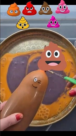 Funny slime balloon poop bursting 😂ASMR #funny #dudu #slime#fufu #squishy#cute#relaxing#stressreleif