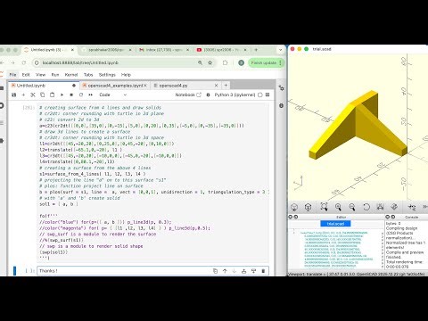 creating surface with 4 lines enclosure
