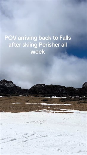 POV arriving back to Falls Creek after skiing Perisher all week