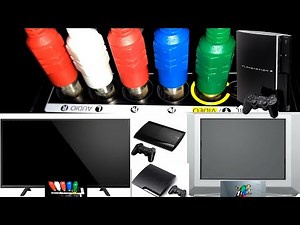 Como instalar Ligar PS3 com cabo vídeo componente! Na TV de tubo e TV moderna! MELHOR IMAGEM QUE AV