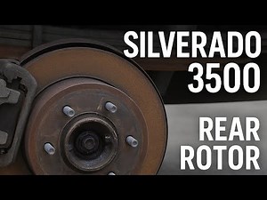 2008 Chevy Silverado 3500 Rear Rotor Replacement | Axle, Hub, Stud Press Walkthrough