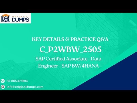 "C_P2WBW_2505 Sample Question & Answer | SAP BW/4HANA Data Engineer Certification"