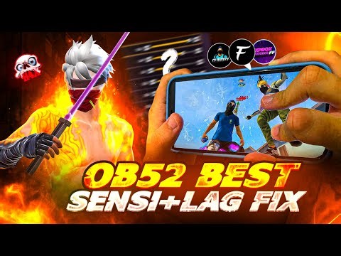 OB52 LAG FIX + BEST SENSI 😱🔥 | SETTINGS REVEALED ⚙️📱 | NO LAG & RECOIL 🥶✅ | OB52 FF MAX | FREESTYLE